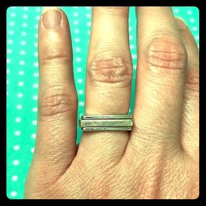 Unique & Fun Sterling Silver Square Stacking Rings